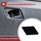Bumper Headlight Washer Nozzle Cover Cap for BMW 328i Black