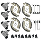 Front Rear Brake Wheel Cylinders & Shoes for Kawasaki Mule 610 600 SX (2005–2018)