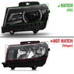 HID/Xenon Headlight for Chevy Camaro (2014–2015) w/LED DRL Left Driver