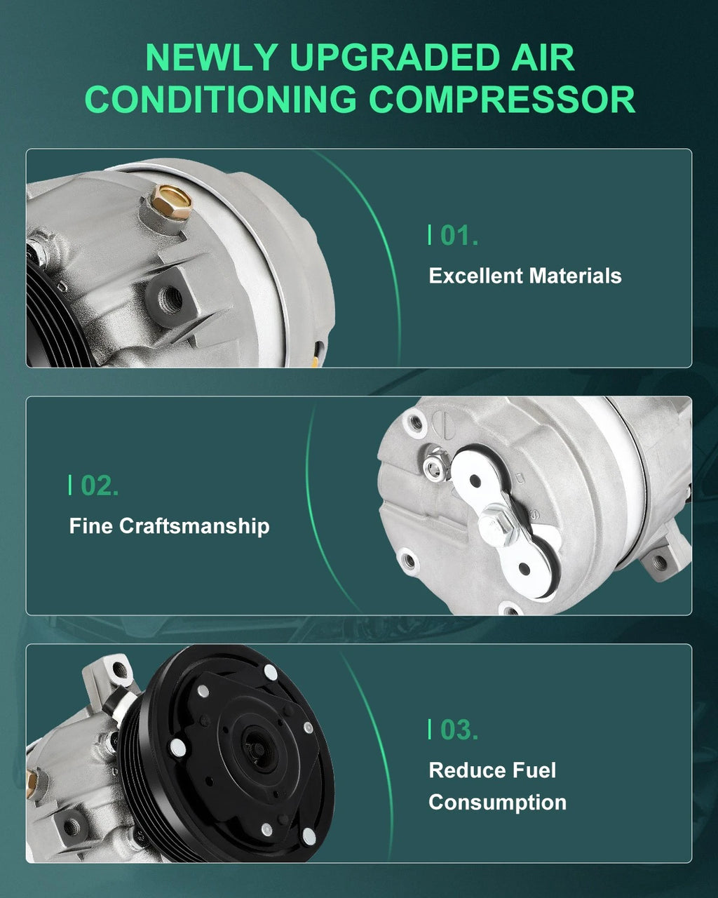 A/C Compressor with Clutch for Chevrolet GMC Oldsmobile 2.2L 3.1L 3.4L (1994–1997)