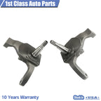 2X 2-1/2" Drop Spindles for VW Bug (1966–1976) - Ball Joint, Drum Brakes, 22-2859