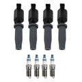 Set of 4 Ignition Coils & Iridium Spark Plugs for Ford C-Max (2013–2019)