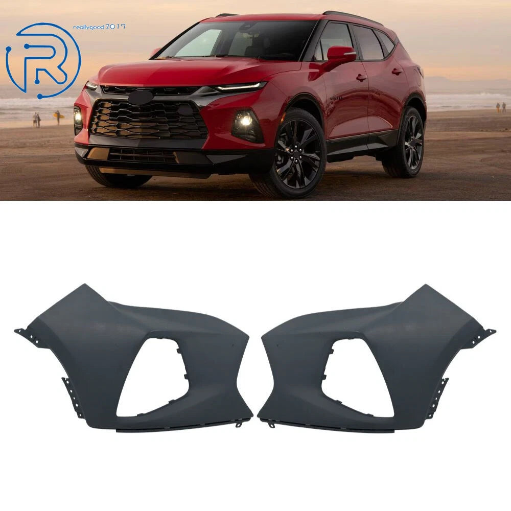 Front Bumper Upper Cover for Chevrolet Blazer (2019–2022) Black