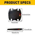 Carbon Fiber Door Cup Handle Sill Scuff Cover for RAV4