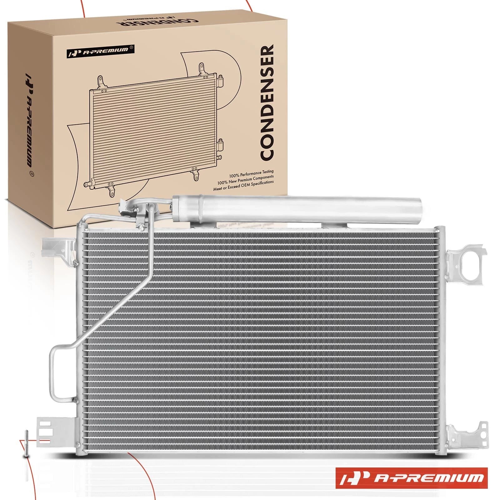 A/C Condenser with Receiver Drier for Mercedes-Benz C350 CLK350 (2006–2009)