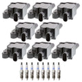 Set of 8 Ignition Coils & Platinum Spark Plugs for Savana 2500 3500 (2003–2023)