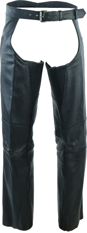Leather Chaps XL for Motorcycles (Kuryakyn, River Road)