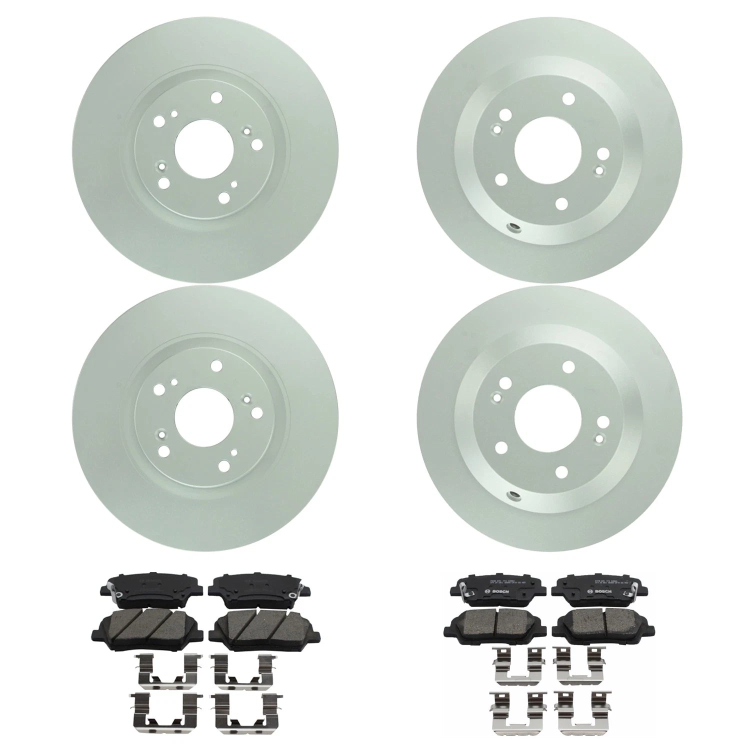 Bosch Quietcast Brake Pad & Rotor Kit for Santa Fe, Sorento (2013–2020)