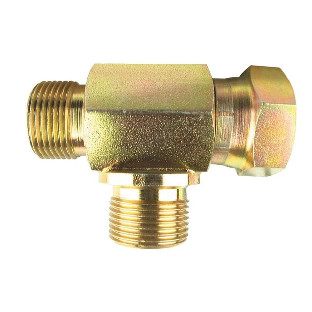 Hydraulic Tee Adapter 1/4BSP Male/Female for Various Applications