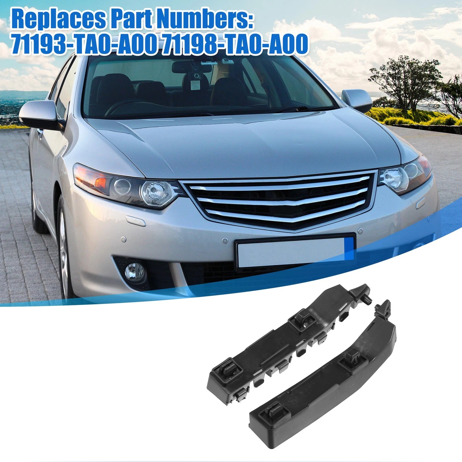 Pair Front Bumper Bracket for Honda (71193-TA0-A00)