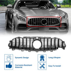 Front Upper Bumper Grille for Mercedes-Benz CLS450 (2019) Chrome Silver Tone