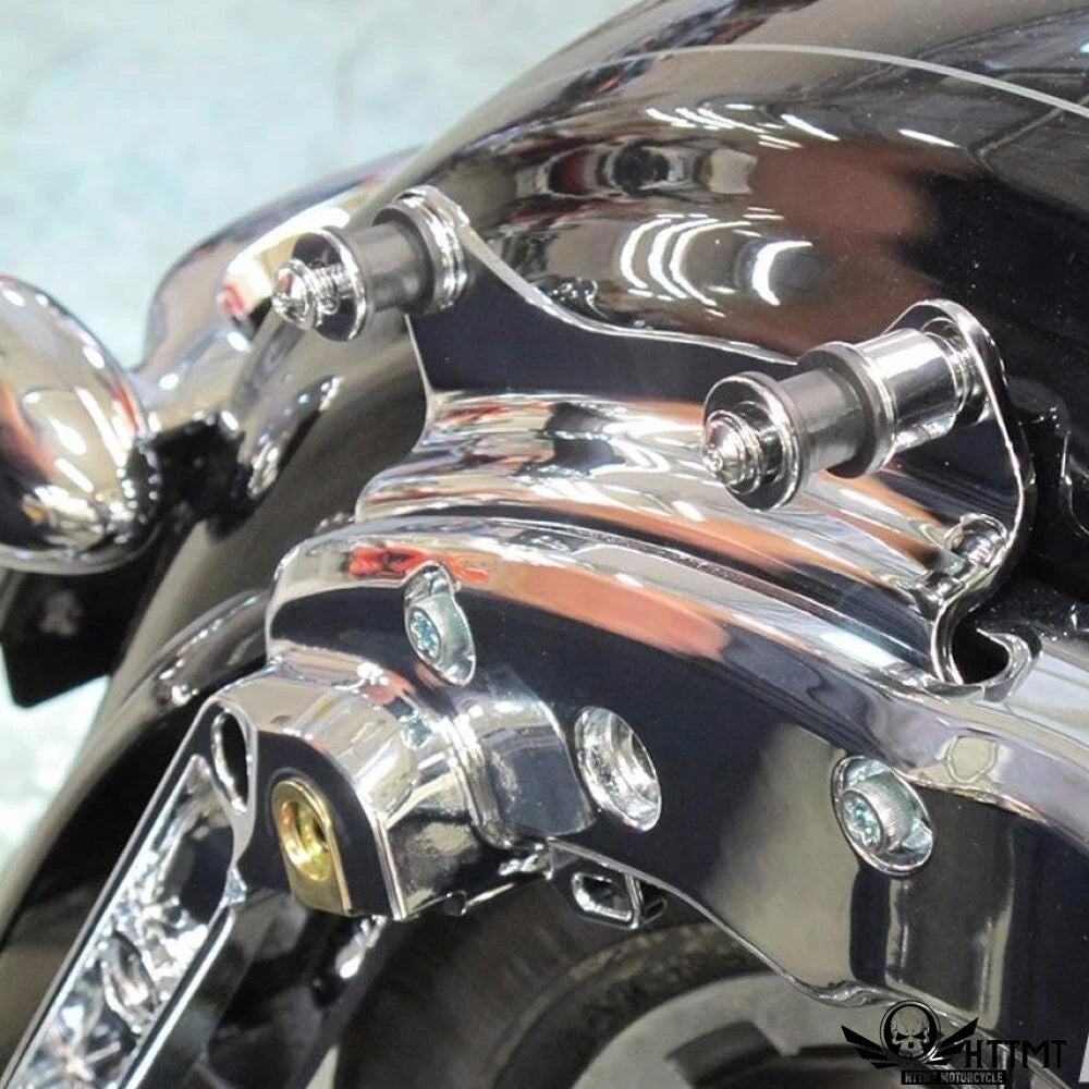 Chrome Detachable 2 Up Tour Pak Luggage Rack Docking for Harley Touring (2014–2019)