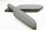 2X Front Door Panel Armrest Covers for Honda Odyssey (2005–2010) Gray PVC Leather