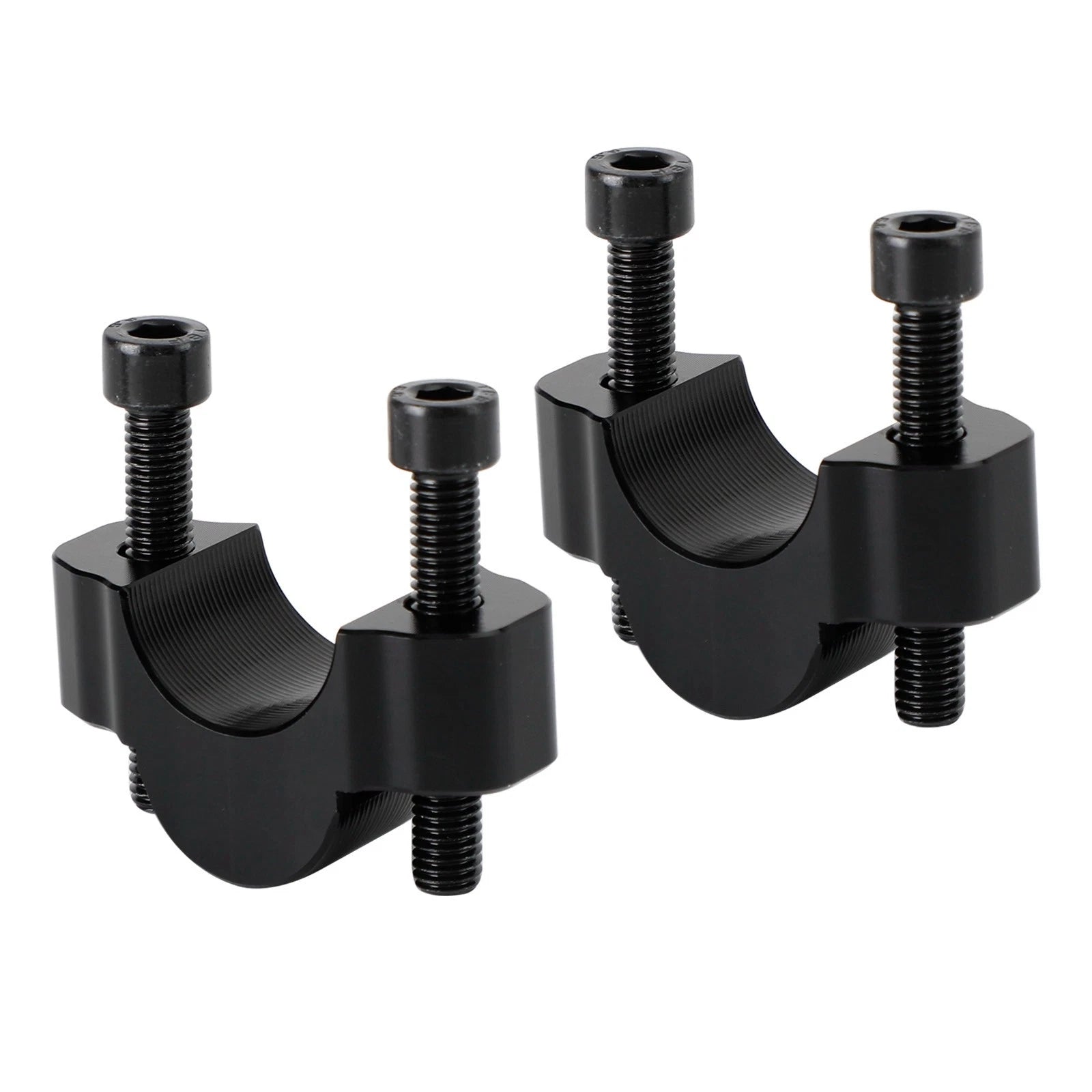 20 mm Aluminum Handlebar Risers for Yamaha Tenere 700 (2019–2023) - Black