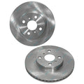 2 Front Disc Brake Rotors for Toyota Prius C NHP10R 1.5L 2012-2017