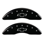 Black Caliper Covers Engraved Bowtie for 2020–2024 Chevy Silverado 3500 HD