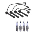 Denso 7mm Wire Set & 4 U-Groove Spark Plugs Kit for Kia Rio (2001–2011)