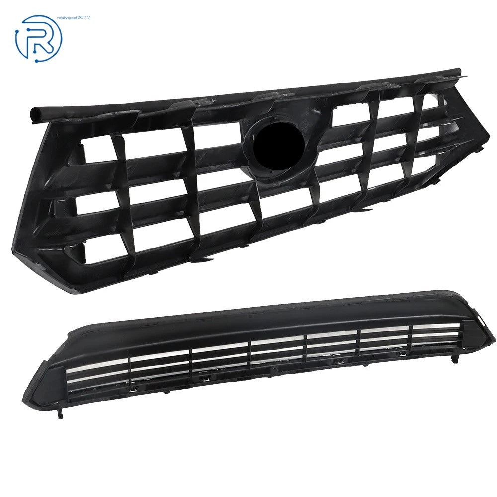 Front Grille for Toyota Highlander (2011-2013) Black Silver