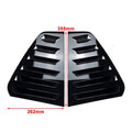 Set of 2 Rear Window Side Vent Shutter Louvers for VW Golf MK7 MK7.5 (2014–2019)