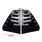 Set of 2 Rear Window Side Vent Shutter Louvers for VW Golf MK7 MK7.5 (2014–2019)