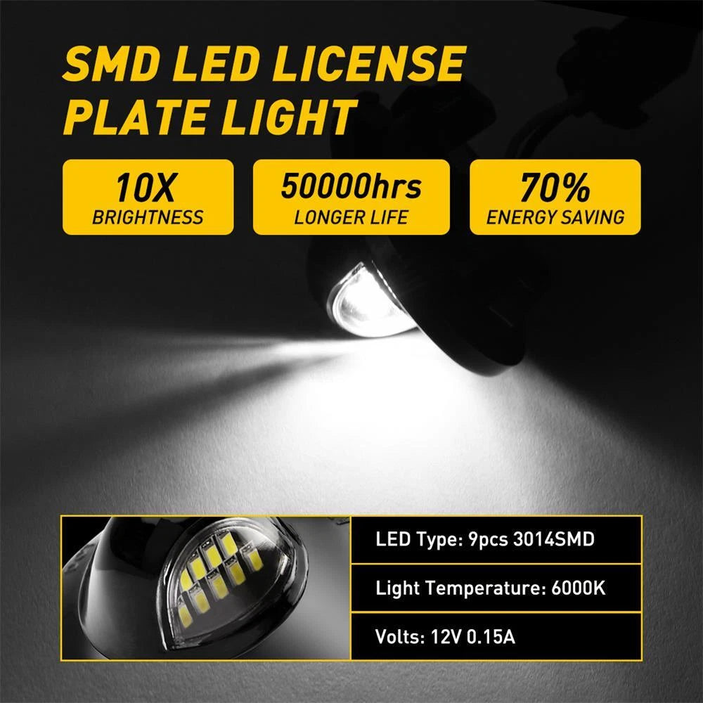 Full LED License Plate Light for Ford F150 F250 F350