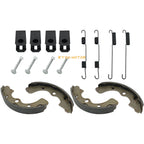 Front Brake Shoes w/Springs Pins for Kawasaki Mule 2510 2520 KAF620 (1993–2000)