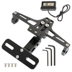 LED Tail License Plate Holder Bracket for Motorcycle (Universal Fit)