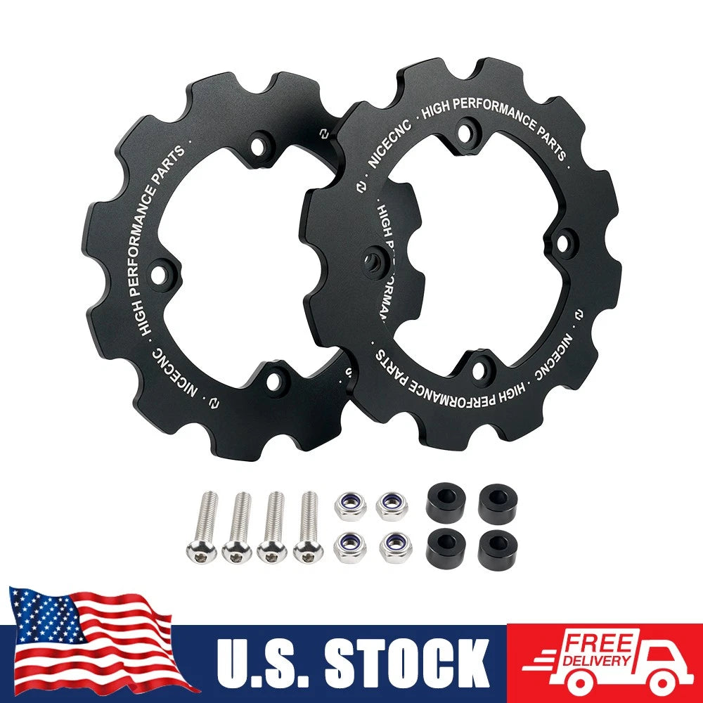 Dual Sprocket Guard Chain Protector for Yamaha Raptor 700 (2006–2025) Black