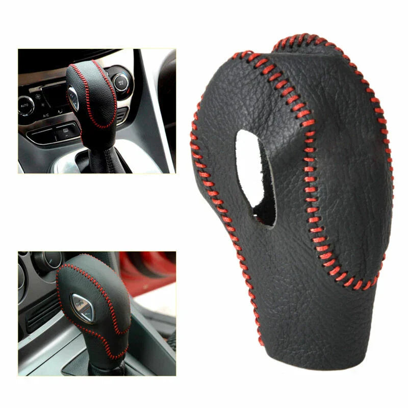 Leather Gear Shift Knob Cover Protector for Ford Escape (2013–2015)