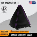 Manual Shift Boot Cover for Mazda RX-8 (2004–2011) Purple Stitch