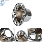 Set of 4 Chrome Rear Wheel Axle Covers for Semi Truck