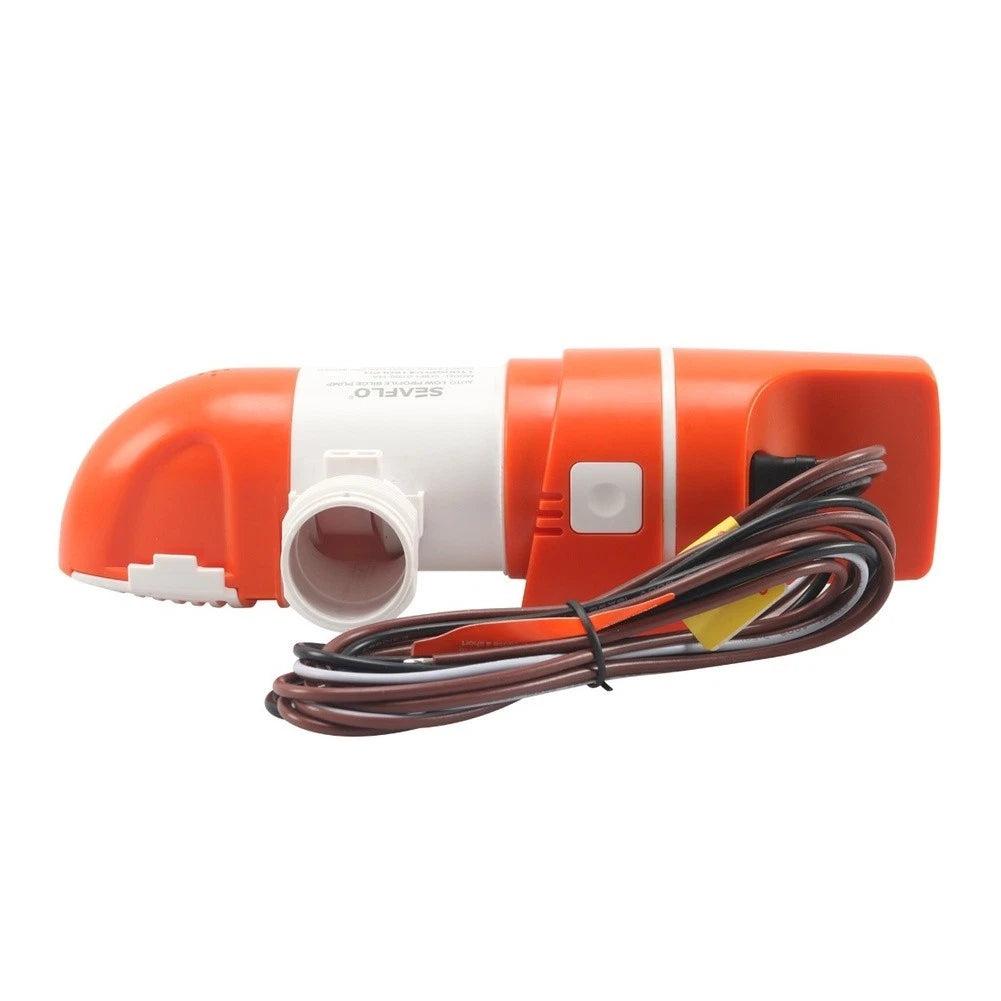 12V DC Horizontal Bilge Pump for Boat Yacht Marine (1100 GPH)