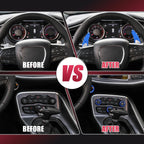 Set of 2 Steering Wheel Shift Paddle Extensions for Dodge Charger Challenger (2015–2023) - Blue