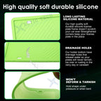 2-Pack Universal License Plate Frame for Green Silicone (-)