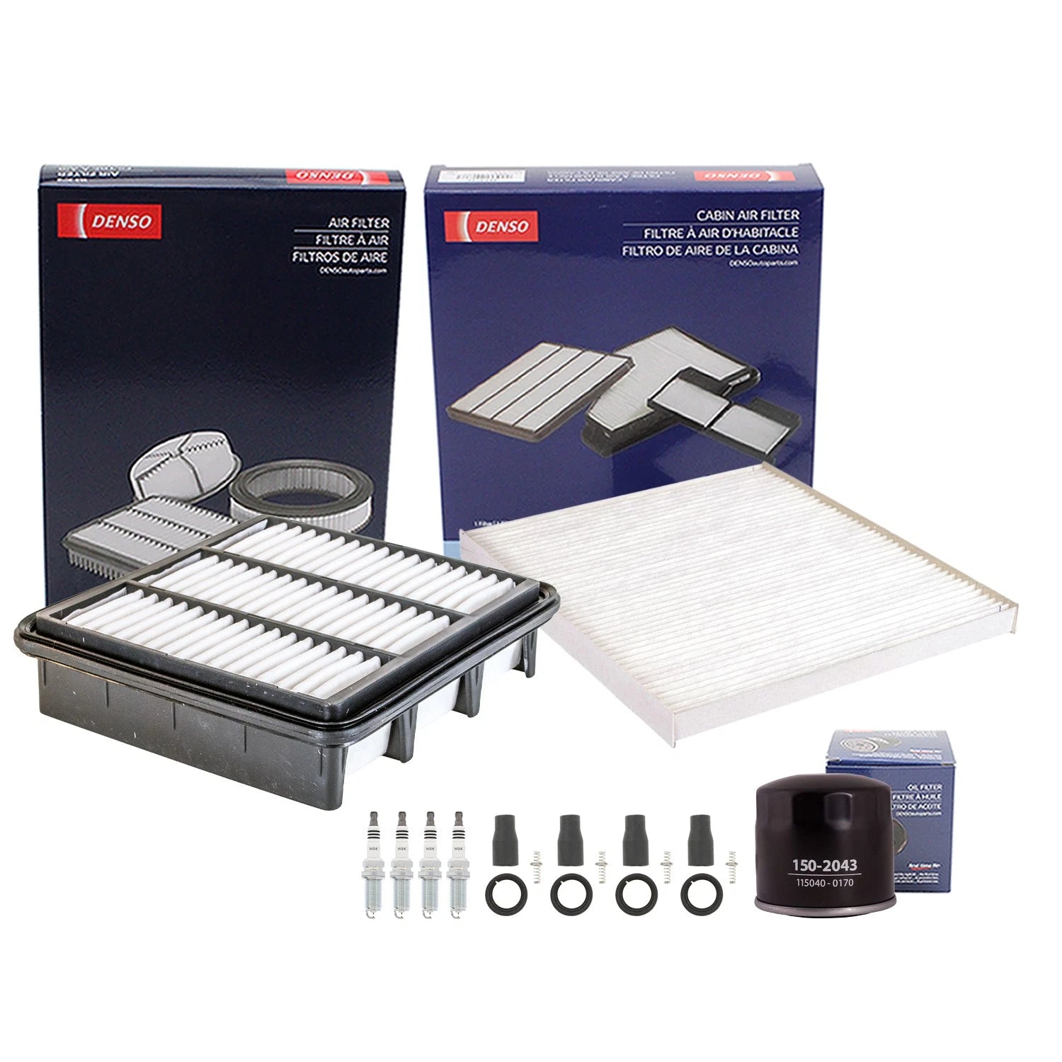 Tune Up Kit with 4 NGK Spark Plugs & Boots for Kia Forte Koup (2010–2016)