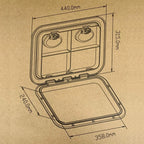 Rectangular Access Hatch for Marine Boat (17-1/4" x 12-3/8")