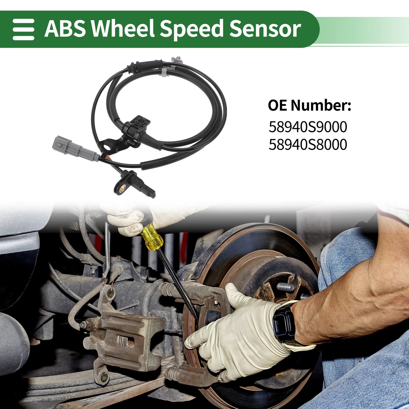 ABS Wheel Speed Sensor No. 58940S9000 for Hyundai Palisade (2020–2023)