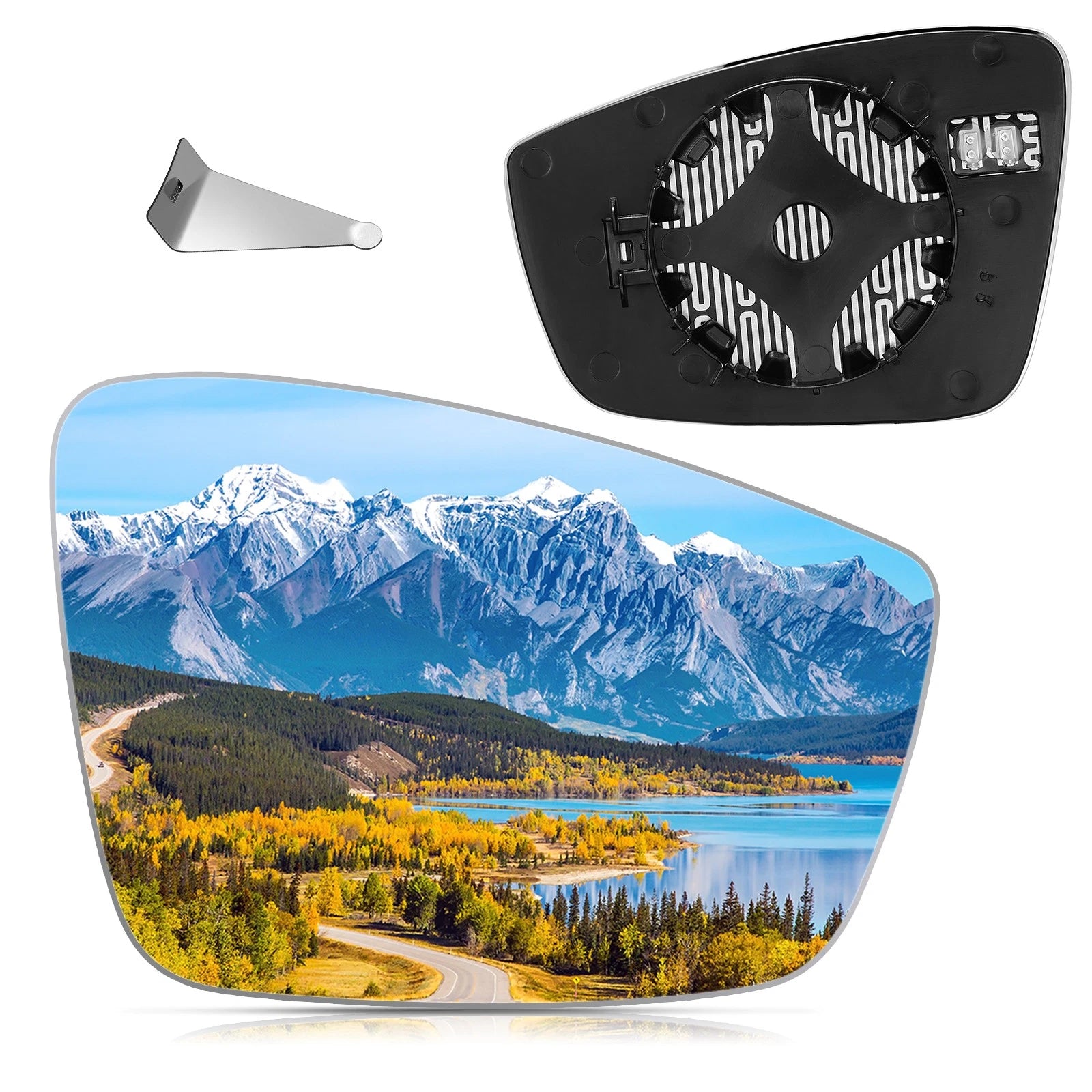 Right Side Heated Mirror Glass for VW Jetta (2011–2018)