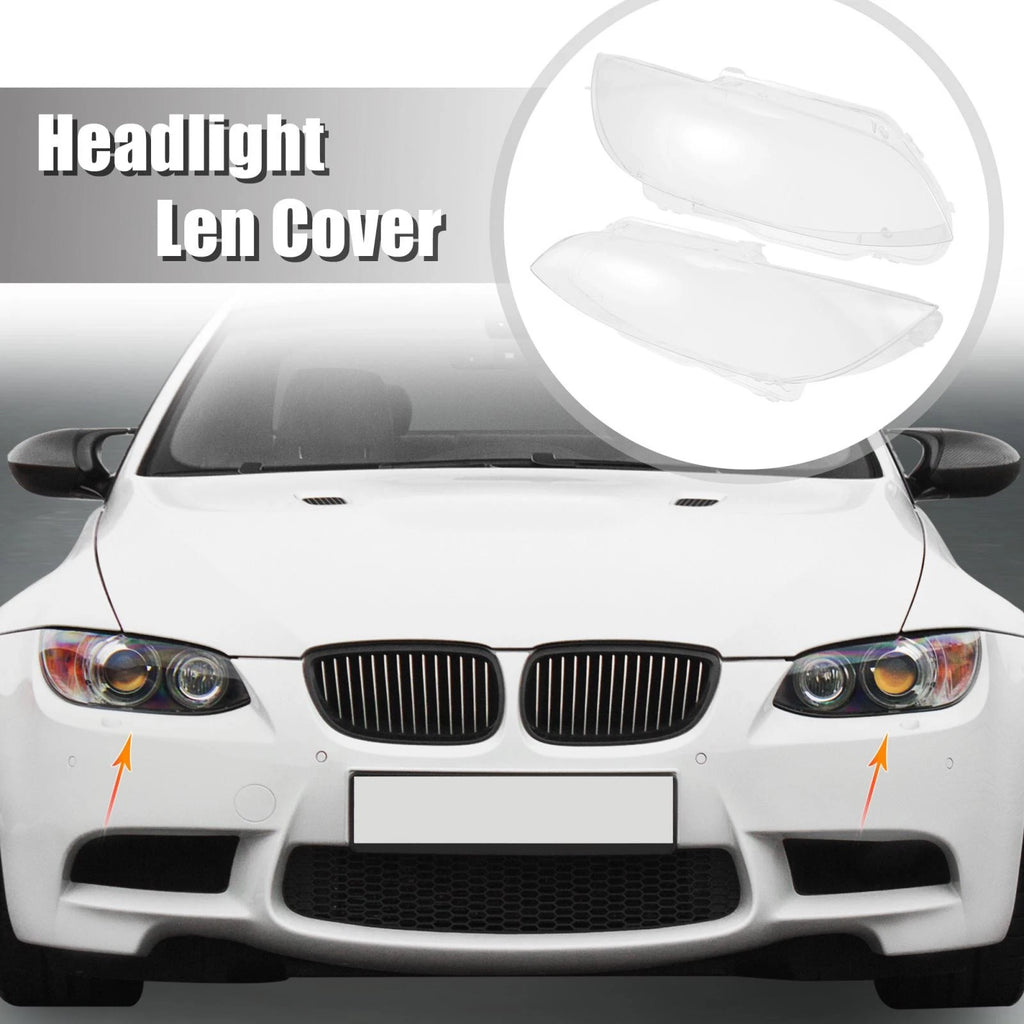 1 Pair Headlight Lens Cover for BMW M3 (2008–2013) 63117182517