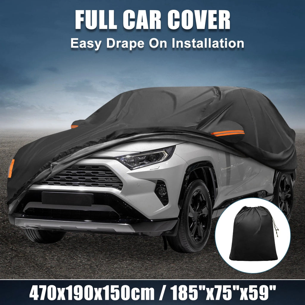 Waterproof Car Cover for Toyota RAV4 (2012–2022) 210D-PU Oxford with Zipper
