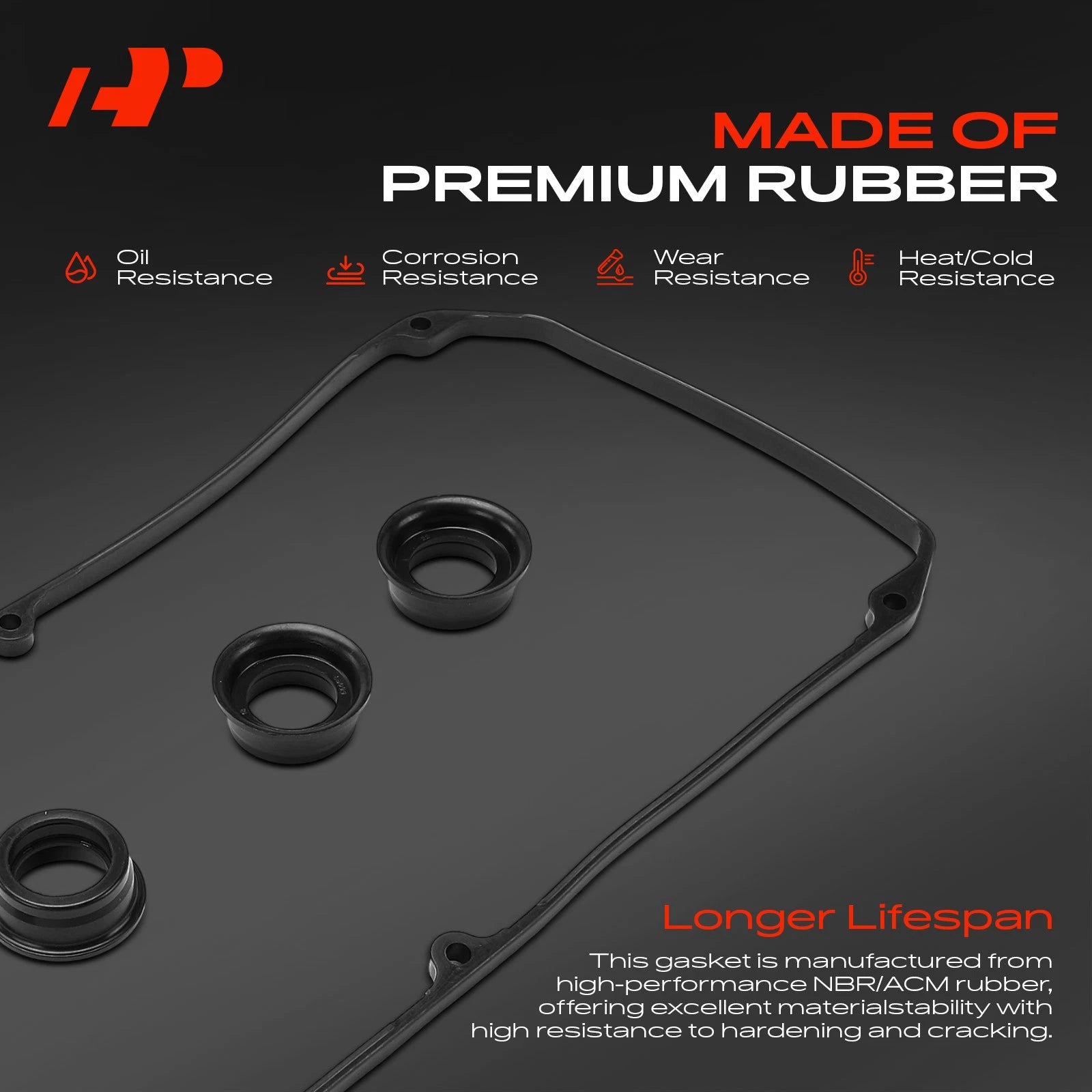 Engine Valve Cover Gasket Set for Mitsubishi Mirage (1990-2002)