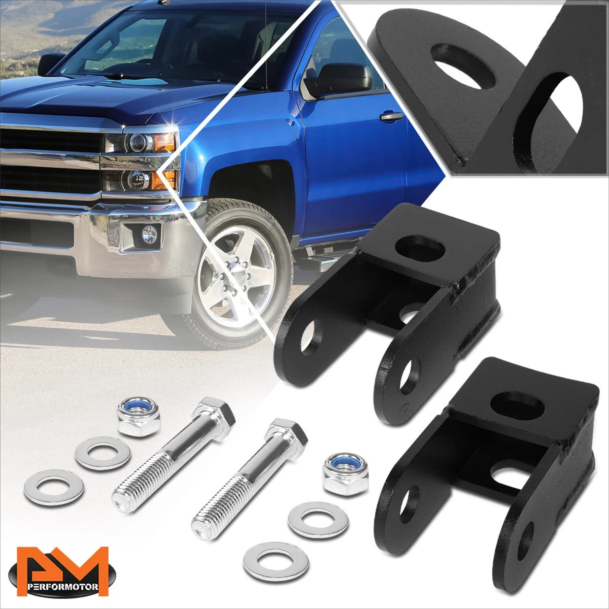 2"–4" Level Lift Front Shock Extensions for Silverado/Sierra 2500HD 3500HD (2011–2020)