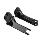 Black Passenger Foot Peg Mount Brackets for Harley Dyna FXDF FXDL FXDC FXDWG