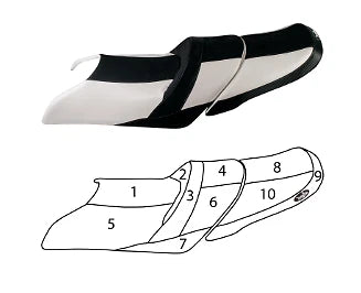 Custom Seat Cover for Yamaha VXR GP1800 VX (2015–2018) Waverunner