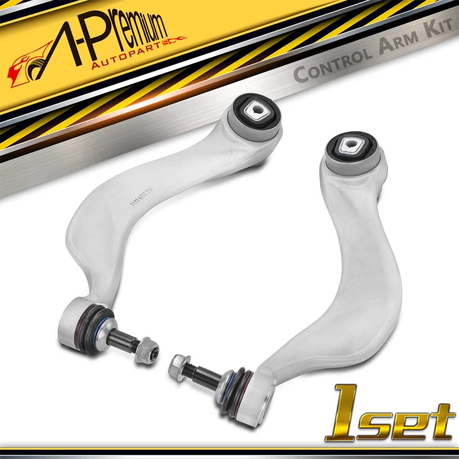 2X Front Lower Control Arm with Ball Joint for BMW 535i 650i (2008–2010)