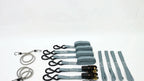 Set of 4 Ratchet Straps for Secure Cargo Tie-Down (2200lb Strength)