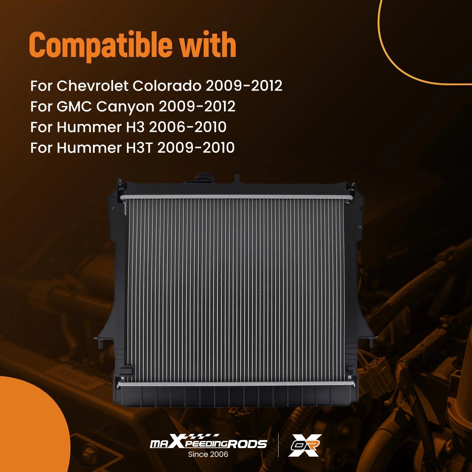 Coolant Radiator for Chevrolet Colorado H3 (2009–2012)