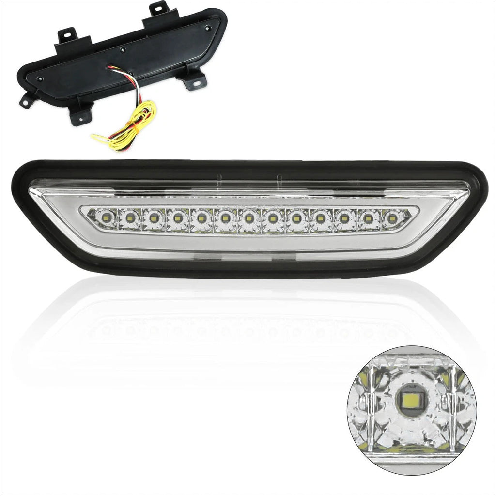 Full LED 3rd Tail Brake Light for Ford Mustang (2015–2018) Chrome