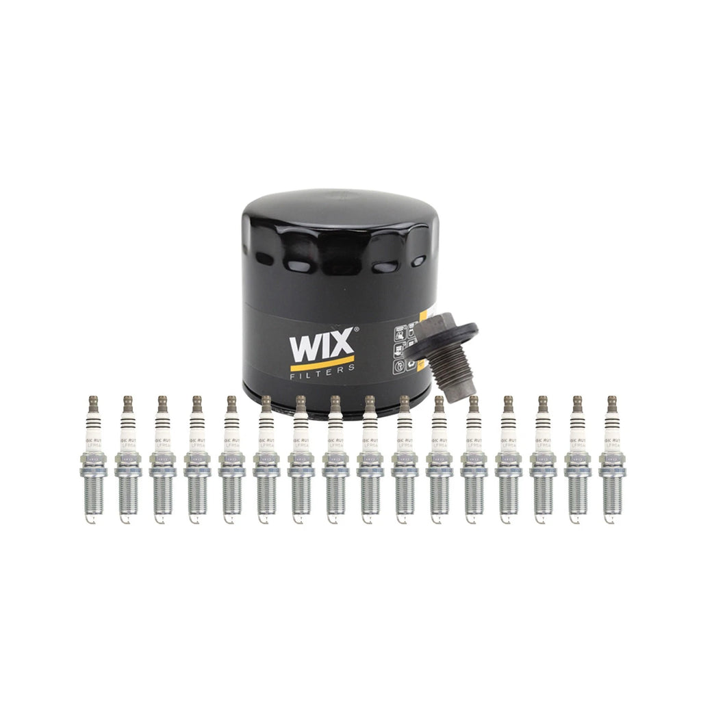 Wix Engine Oil Filter & NGK Spark Plugs Set for Dodge 300 Aspen Charger Ram 2500 V8 (2006–2010)