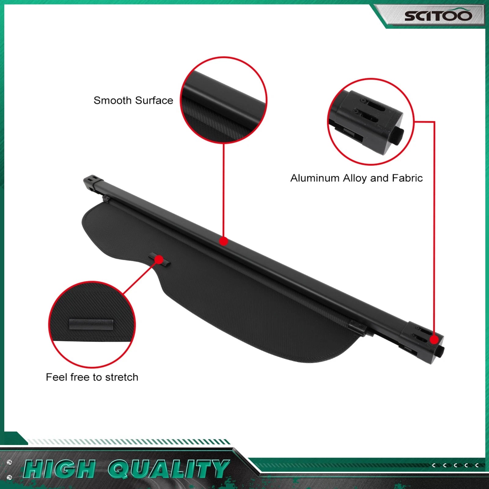 Retractable Cargo Cover for Jeep Grand Cherokee (2011–2021)